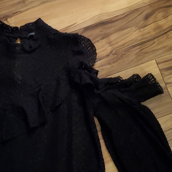 Black lace Zara blouse shirt top - Picture 5 of 10